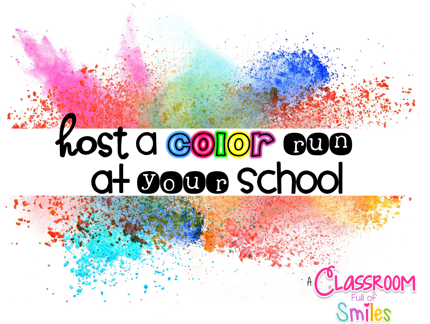 How to do a Color Run for your School? – PARTY GOAT