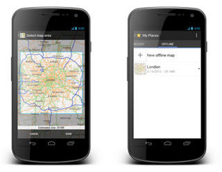 Google Map Offline is now available for android user