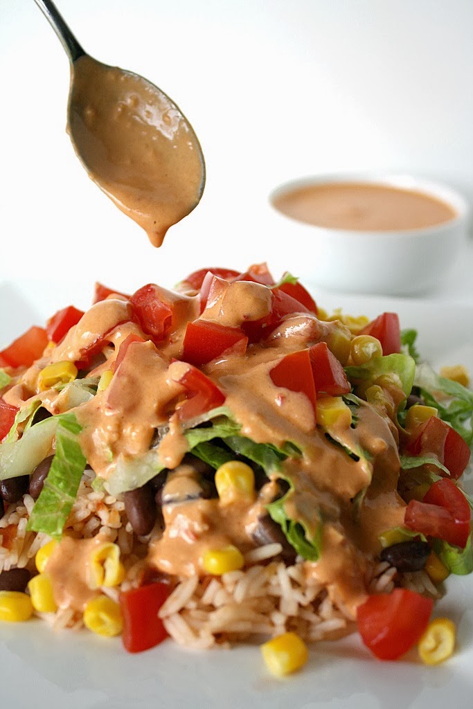 The Garden Grazer Burrito Bowl with Creamy Chipotle Sauce