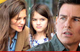 Katie Holmes, Suri and Tom Cruise