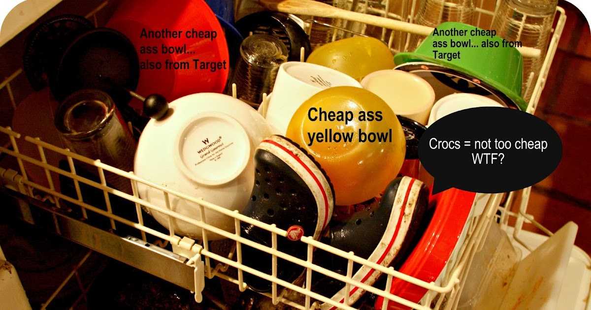 crocs in dishwasher