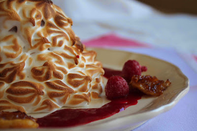 Receta Baked Alaska con helado de chocolate