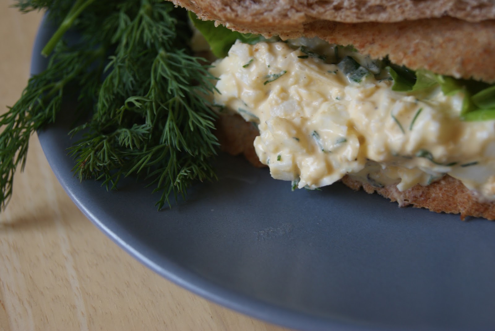 The Secrets of Living Dill Egg Salad Sandwich