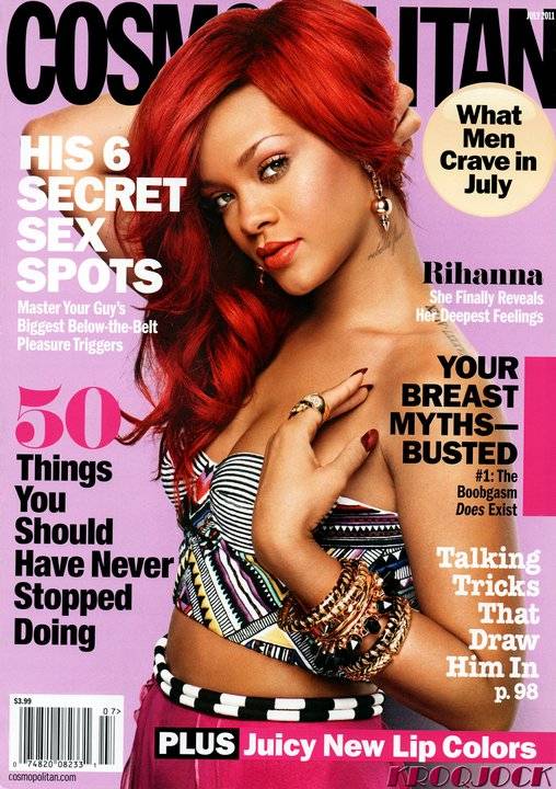 rihanna cover girl. Rihanna is on the cover of US