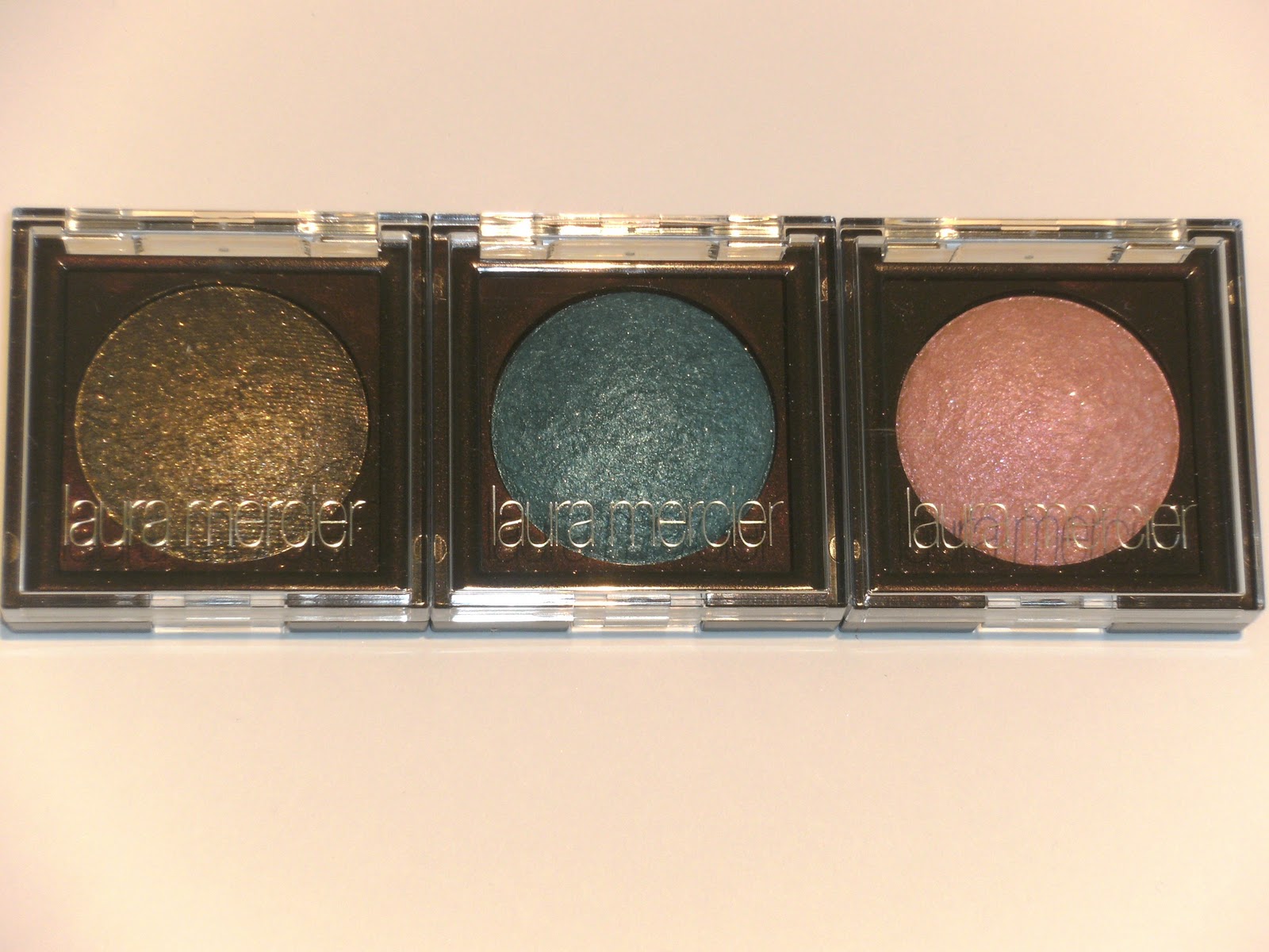 Pleasureflush Laura Mercier Baked Eyeshadow Review and Comparison Swatches