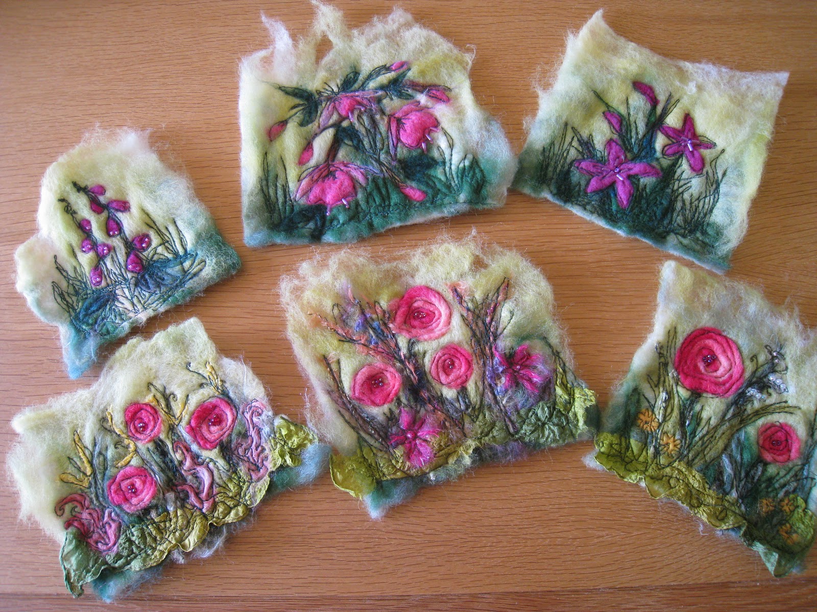 twiglet WOYWW felting or dumfing Felt embroidery, Needle felting