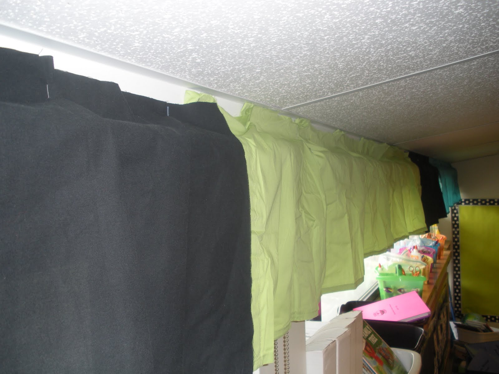 No Sew Curtains My Classroom Makeover ClutterFree Classroom