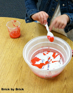 Salad Spinner Painting (Brick by Brick)