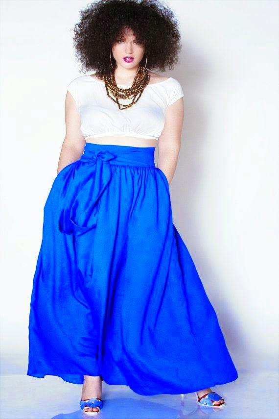 geeks fashion How to dress your High Waist Skirt as a Plus Size Woman