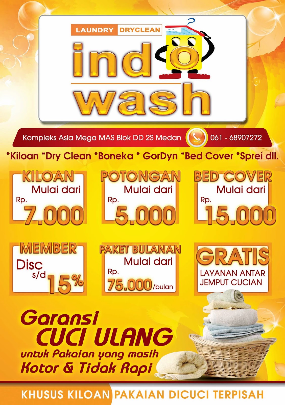 LAUNDRY INDOWASH BROSUR HARGA