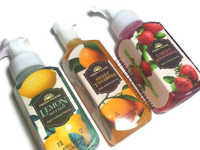 Bath and Body Works NEW Fresh Picked Hand Soaps