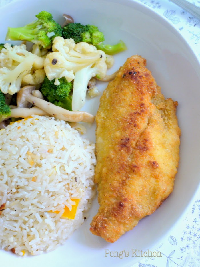 Peng's Kitchen Cornmeal Crusted Fish
