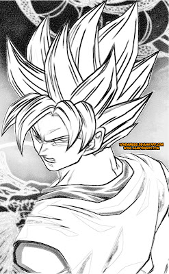 Dibujos para pintar de Goku - Dragon Ball Kai ~ Dragón Ball Kai