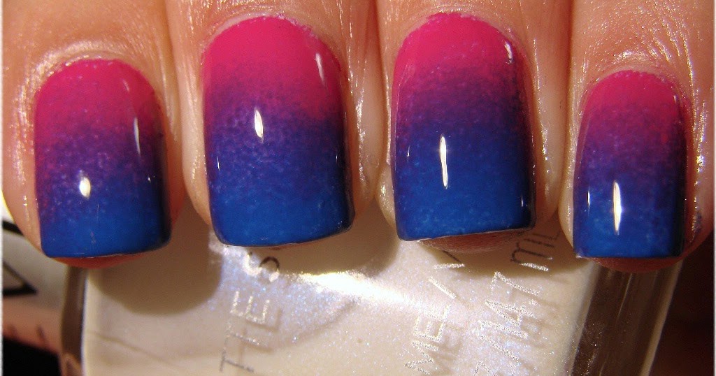 Pink, purple and blue gradient.