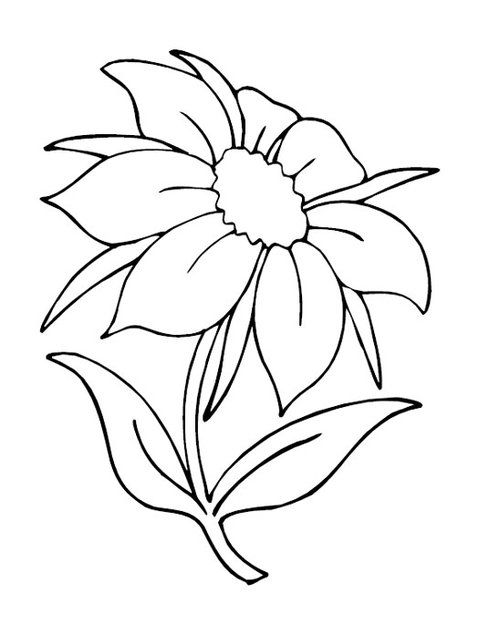 Flower Coloring Pages free For Kids >> Disney Coloring Pages