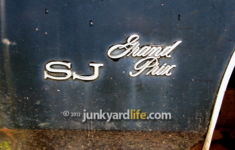 Junkyard find 1973 Pontiac Grand Prix SJ 455 1974 Model J 400 hit end of