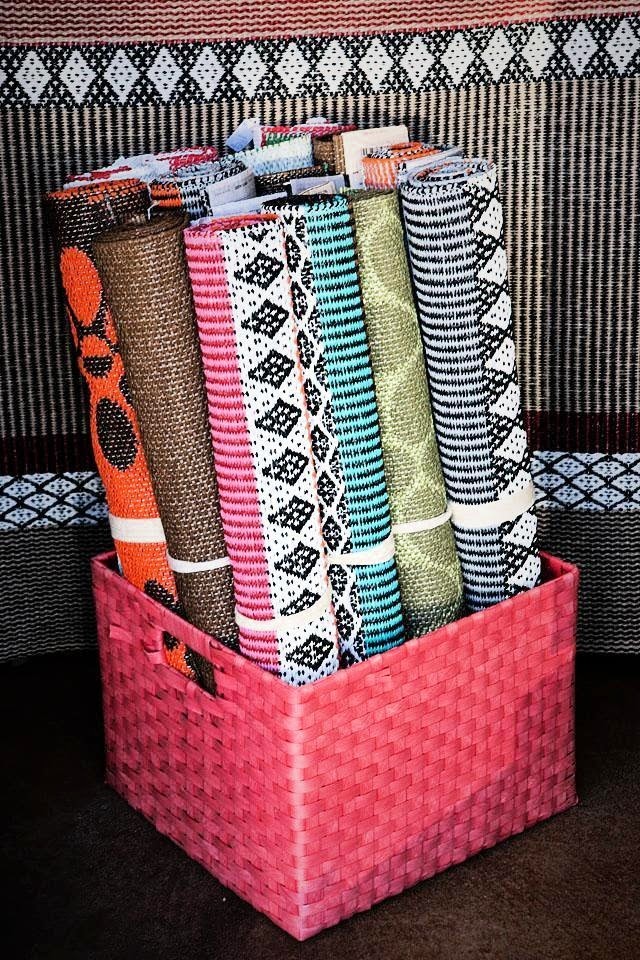 LET'S STAY Colorful Outdoor Plastic Mats Recycled Plastic Rugs