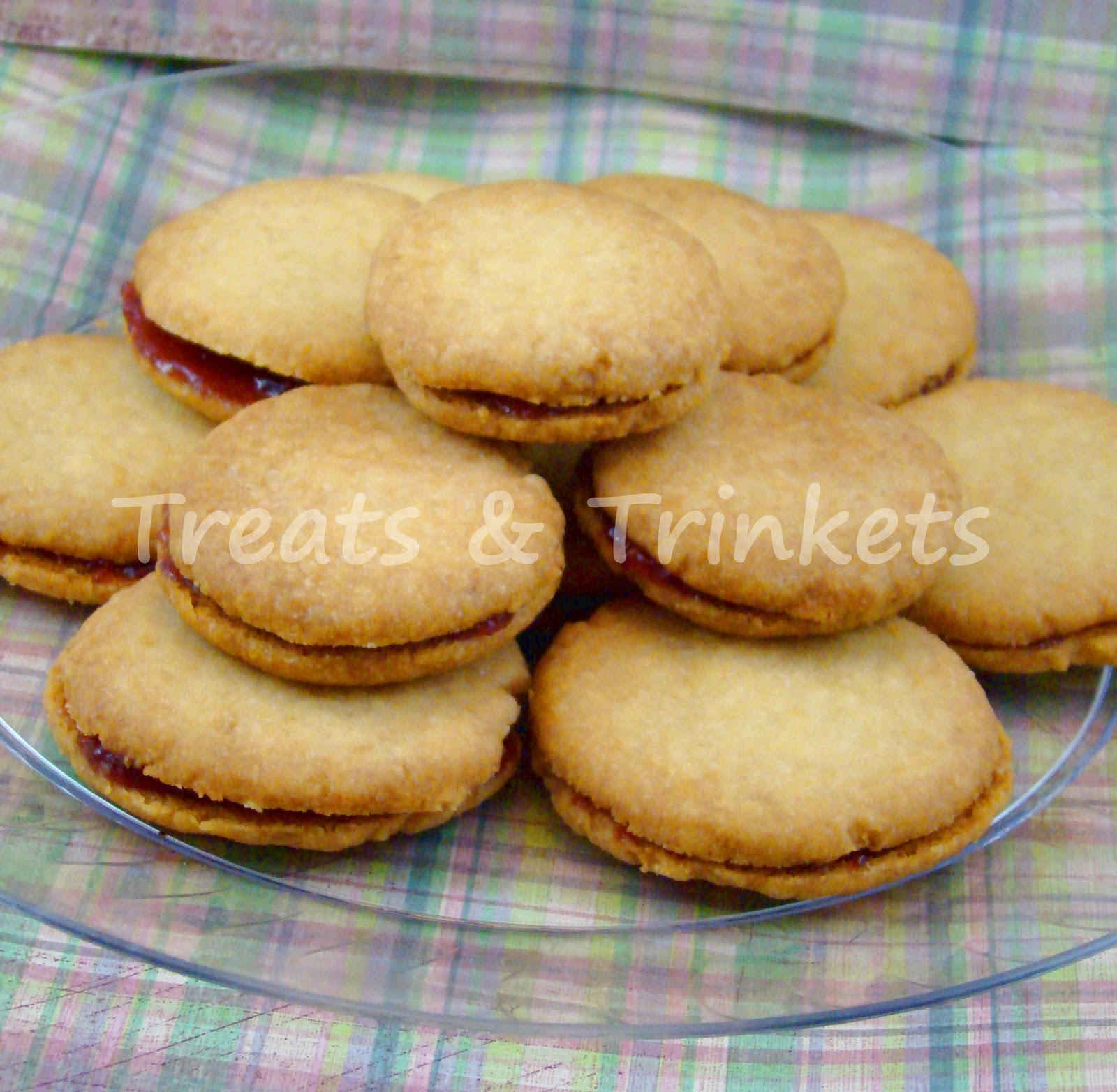 Treats & Trinkets Lemon Shortbread Cookies with Raspberry Filling