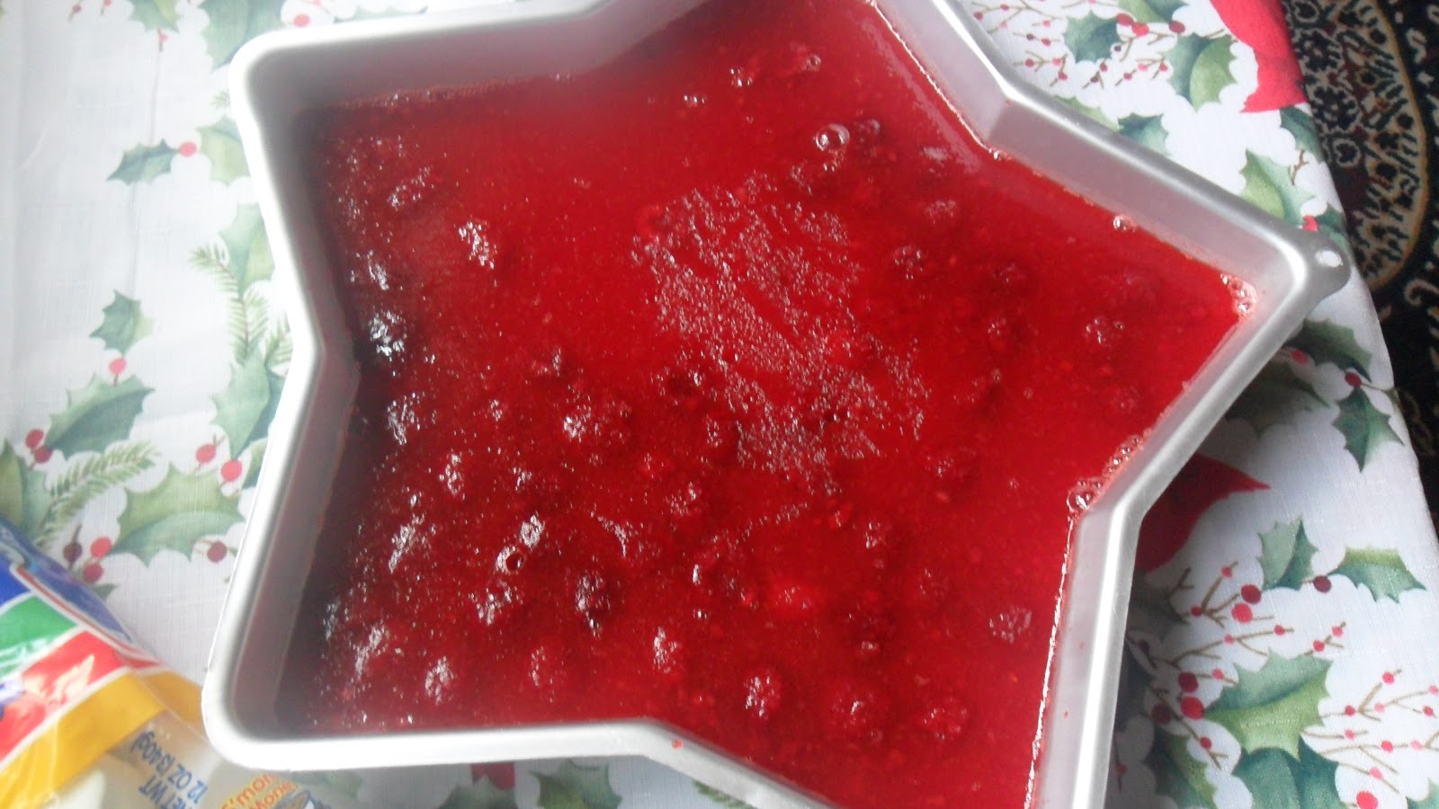 Turnips 2 Tangerines Raspberry Jello Salad with Marshmallow Drizzle