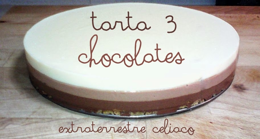 Extraterrestre Celiaco Tarta 3 Chocolates Sin Gluten
