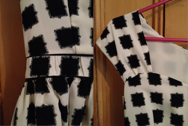 Diary of a Chainstitcher Max Mara Style Geometric Print Sewaholic Cambie Dress Sewing Pattern