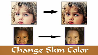 How to change skin color using Photoshop , photo effect