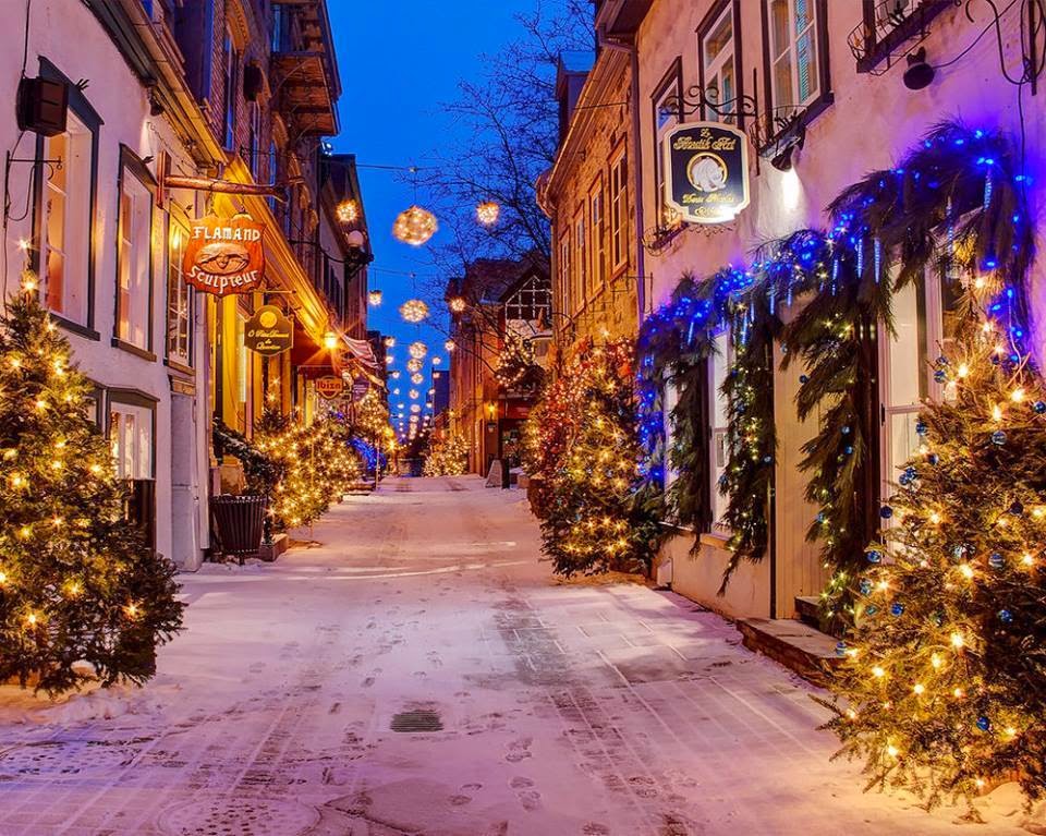 Images pour blogs et Facebook Rue animée pour Noël