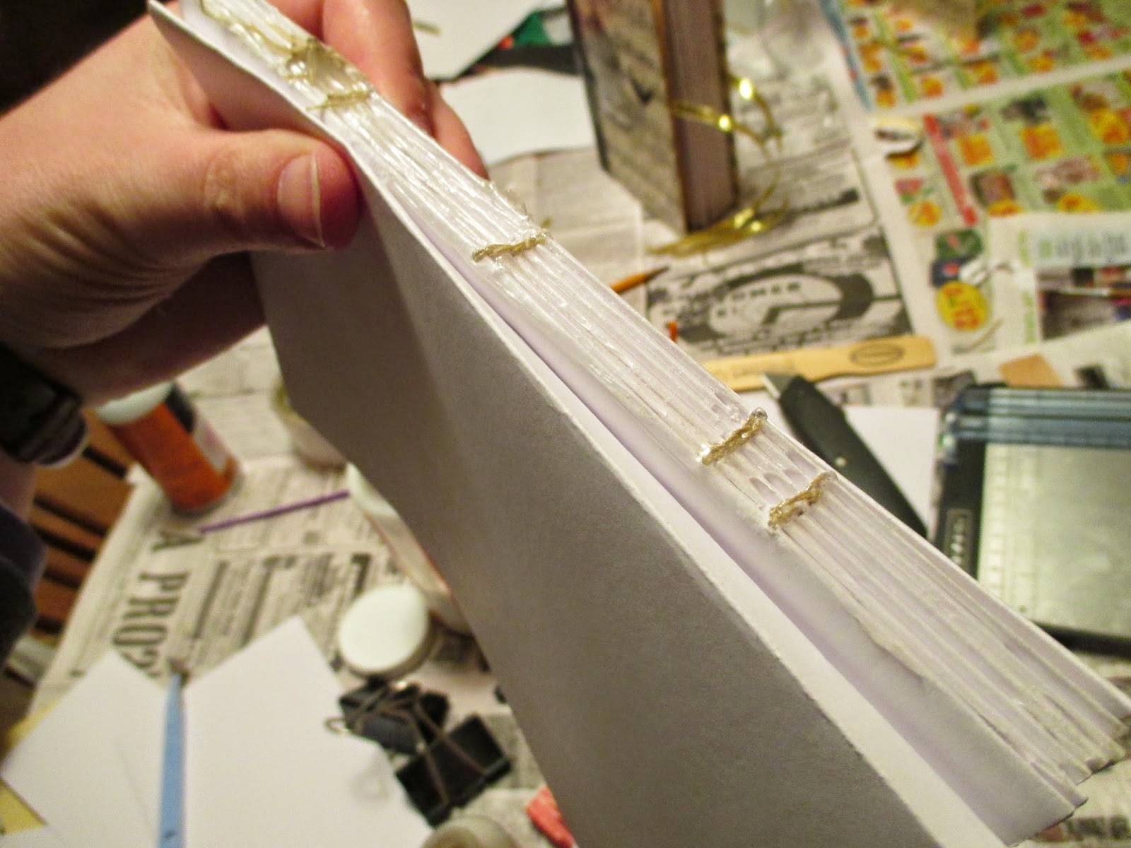 He Sings Over Me Upcycled journal/bookbinding tutorial