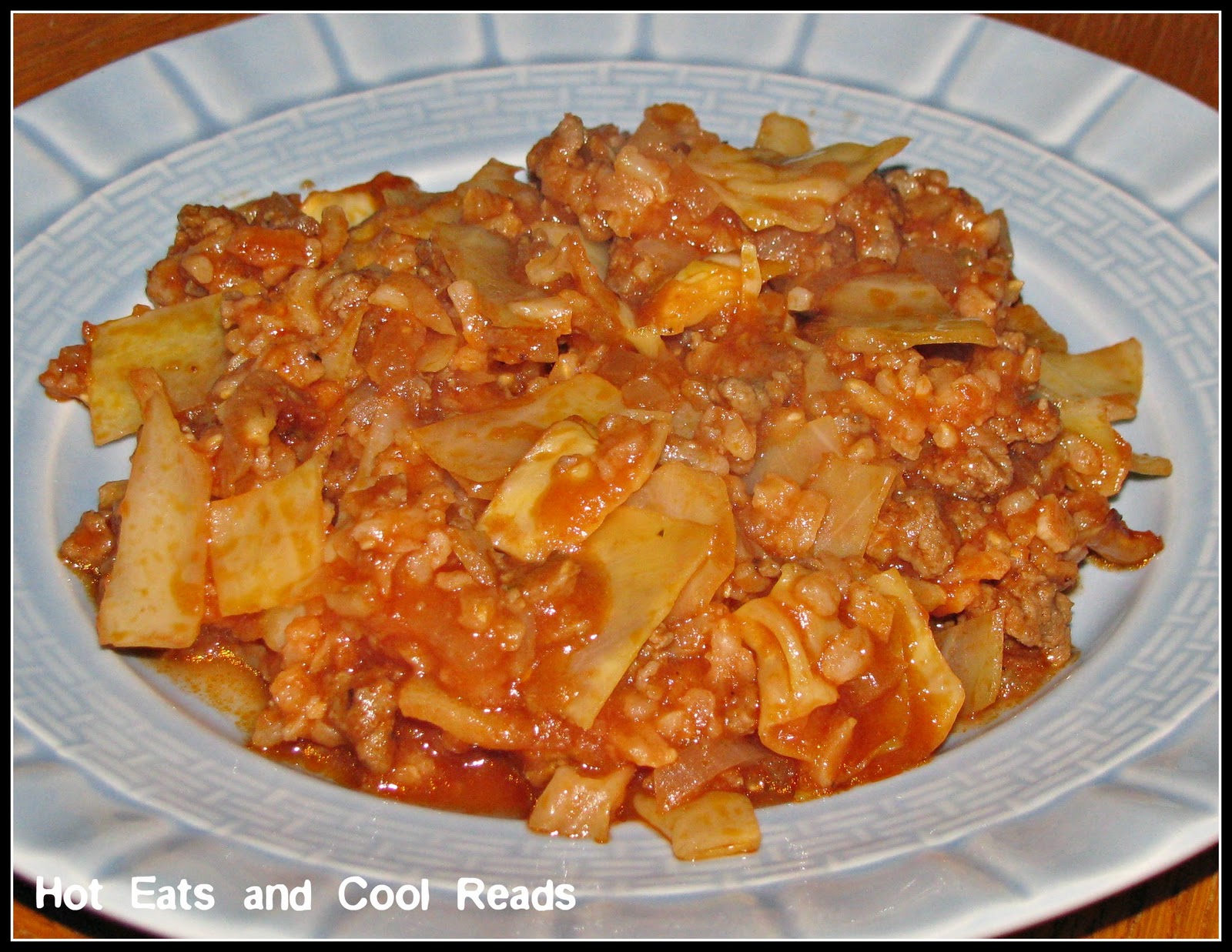 Hot Eats and Cool Reads Cabbage Roll Casserole Recipe