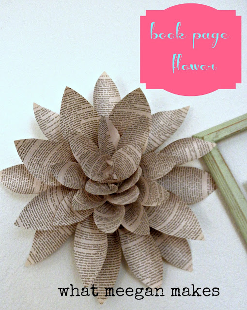 book page flower