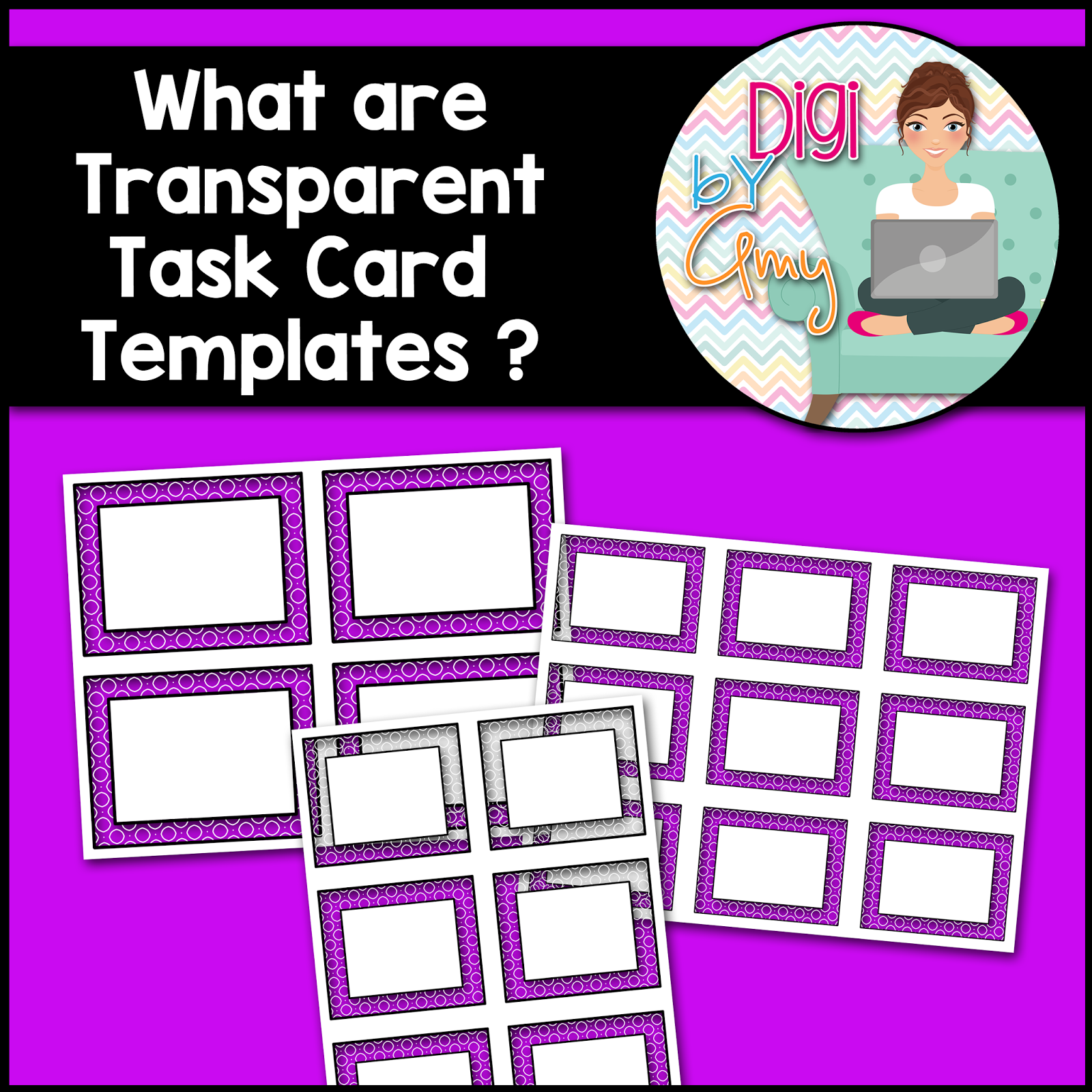 Task Card Template With Student Answer Sheet And Teacher Key Editable
