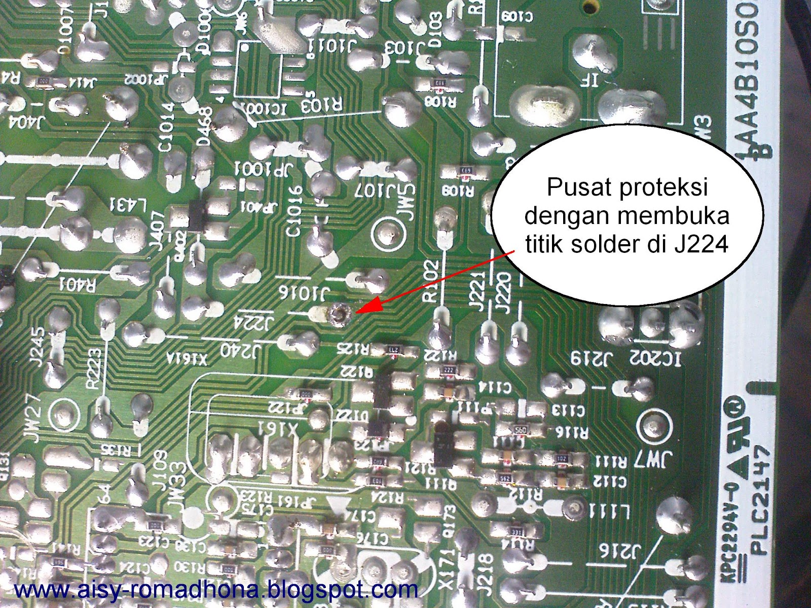 Rodjoelgroup Tv Sanyo Cg21ef2s Led Indikator Kedip Kedip