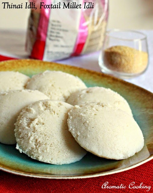 Aromatic Cooking Thinai Idli, Foxtail Millet Idli