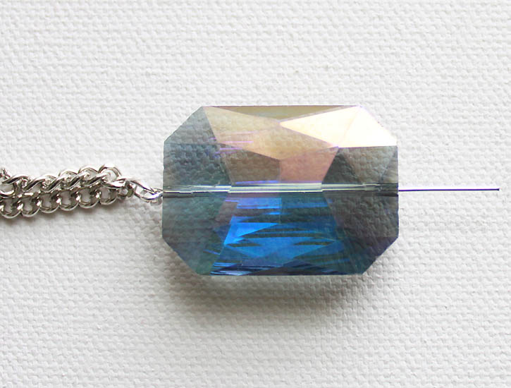 DIY Faceted Gem Drop Necklace - Gina Michele
