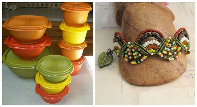 Beaded bracelet based on colors from old Tupperware! Beaded bracelet based on colors from old Tupperware!