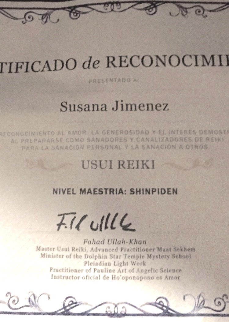 Certificación REIKI Maestría