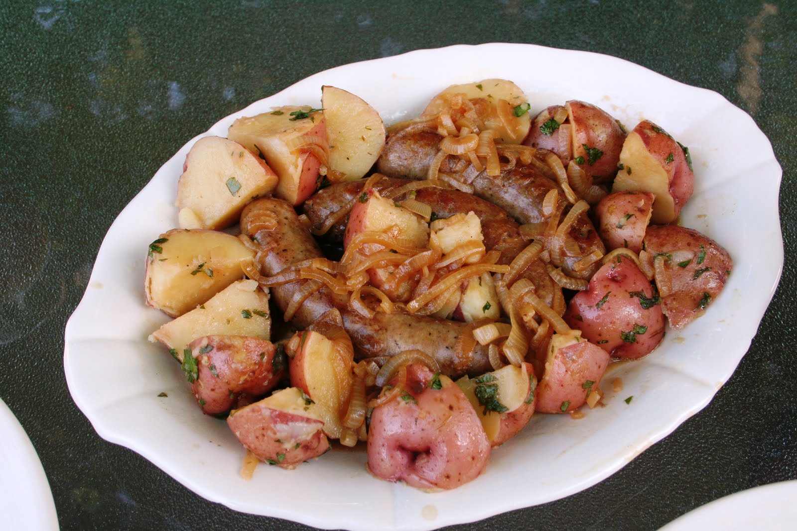 The Hesitant Cook Beer, Sausages,and Potatoes...Some of My Favorite Things