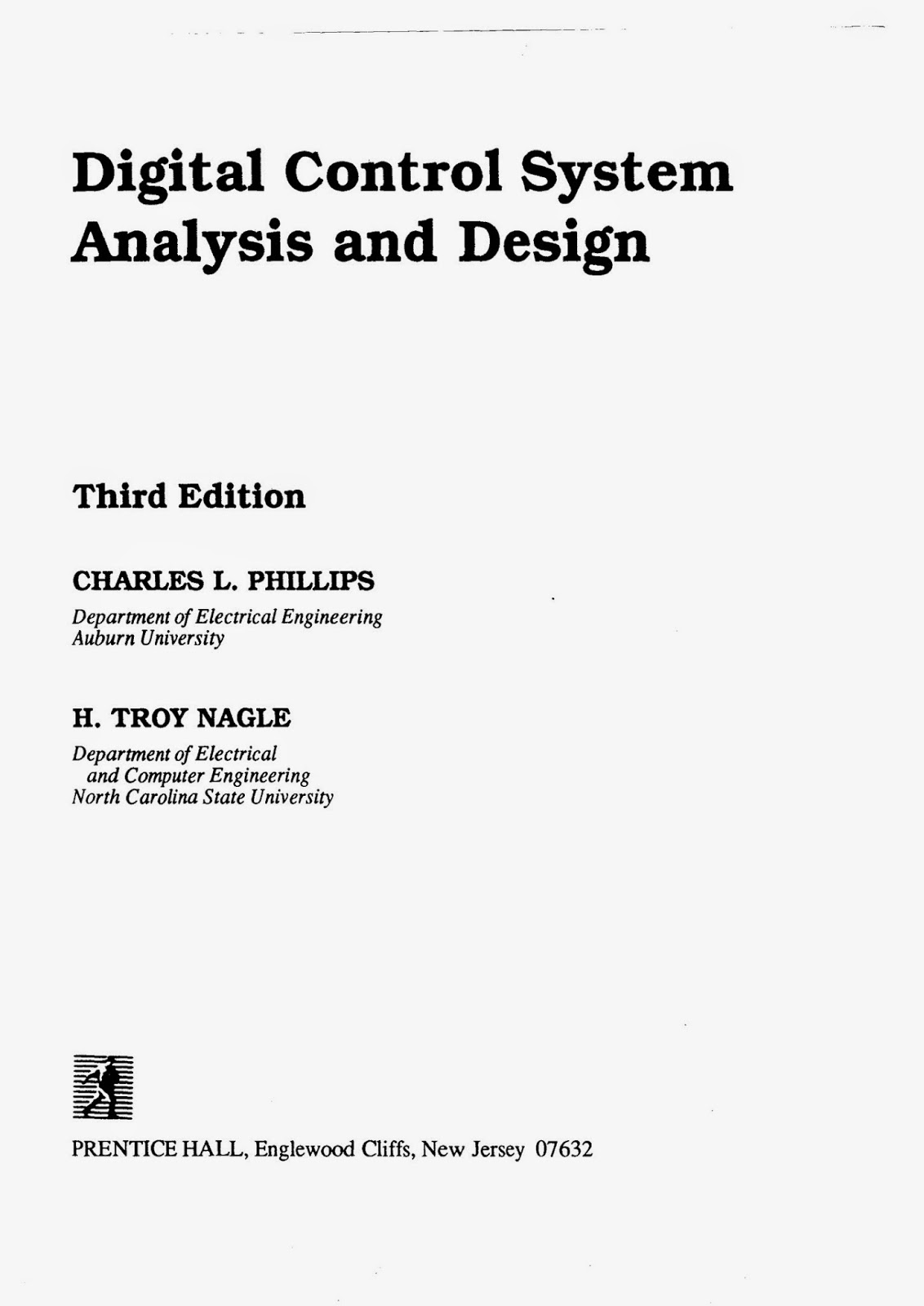 solution manual digital control system analysis and design 3rd ed charles l phillips h troy nagle ra