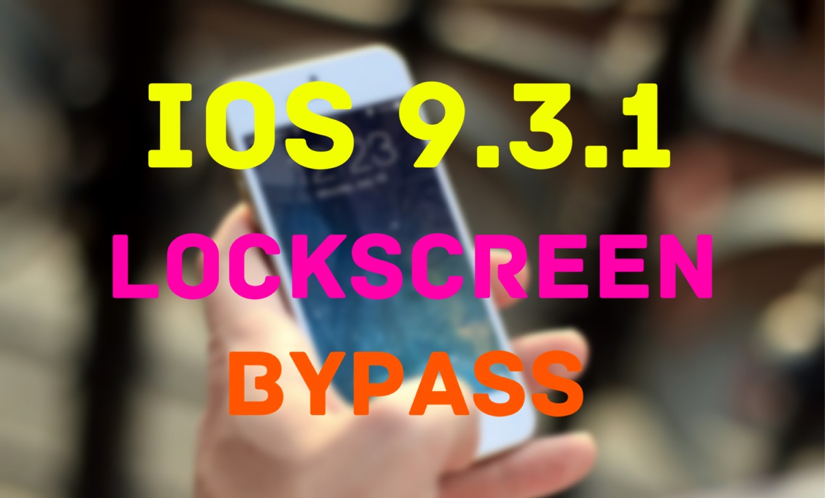 iOS 9.3.1 Lockscreen BYPASS: lets you access Photos & Contacts without