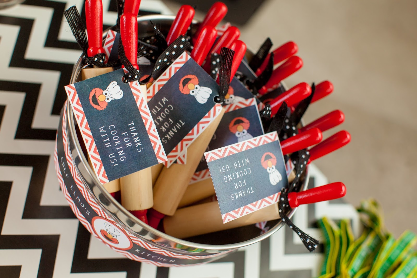 The Party Wall Chef Elmo Play Kitchen Birthday Party