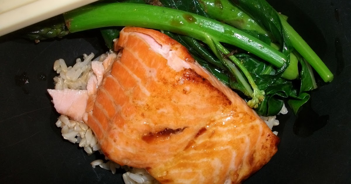 Milk and Honey Japanese Glazed Ocean Trout with Steamed Asian Greens