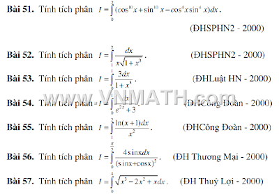 phuong phap tinh tich phan, thi Đại học, ky thuat tinh, tich phan