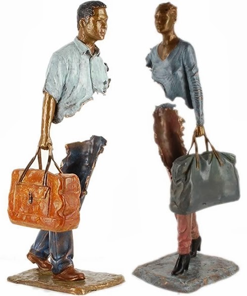 06-French-Artist-Bruno-Catalano-Bronze-Sculptures-Les Voyageurs-The-Travellers-www-designstack-co