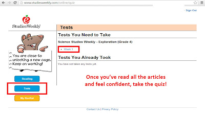 Mrs. Curran's 4th Grade Class: Science Studies Weekly Homework