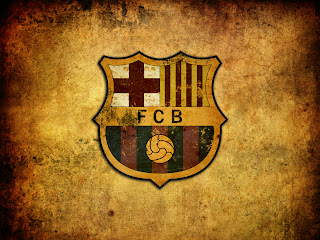 FC Barcelona Logo Design on Old Texture HD Wallpaper