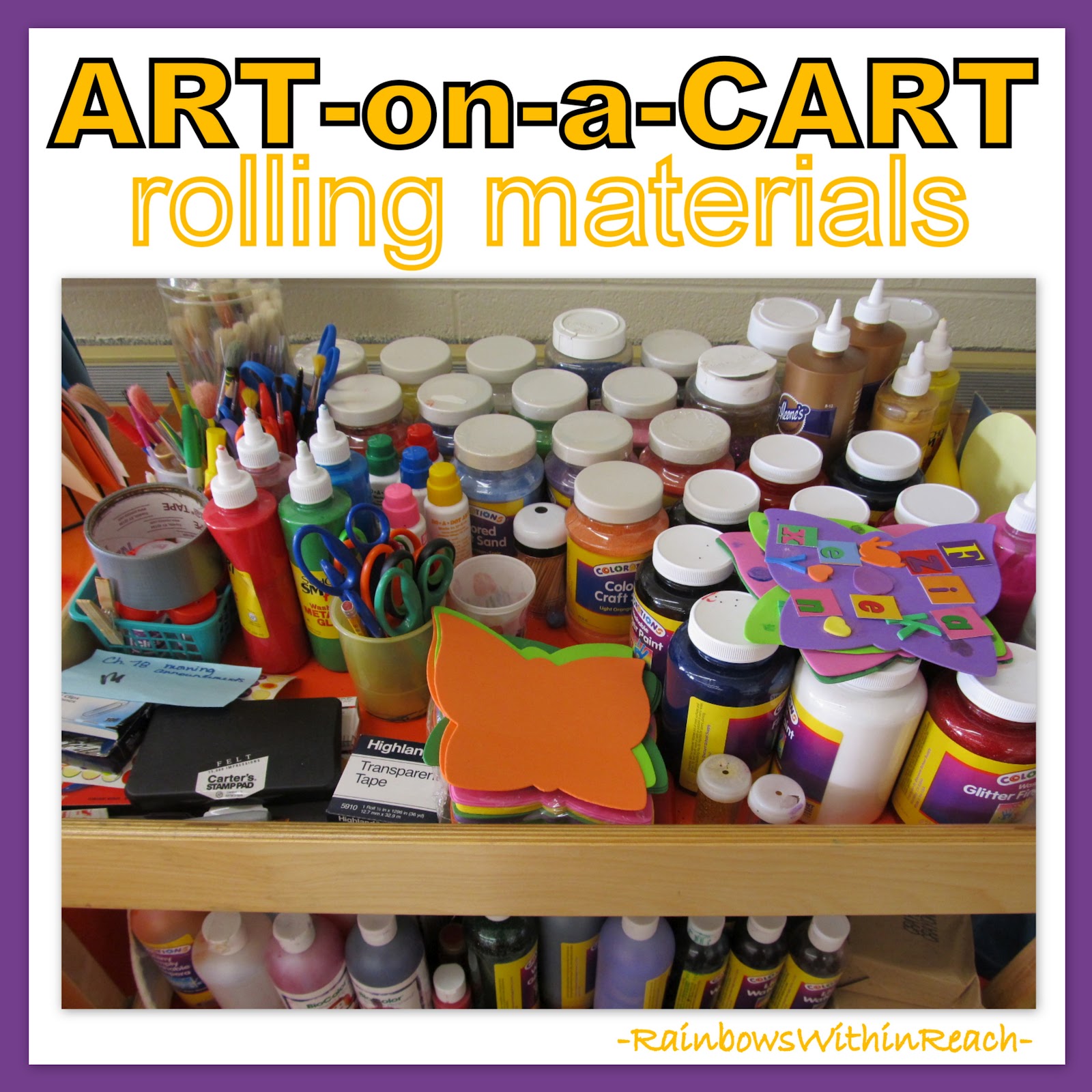 Colorations Heavy-Duty Classroom Art Cart