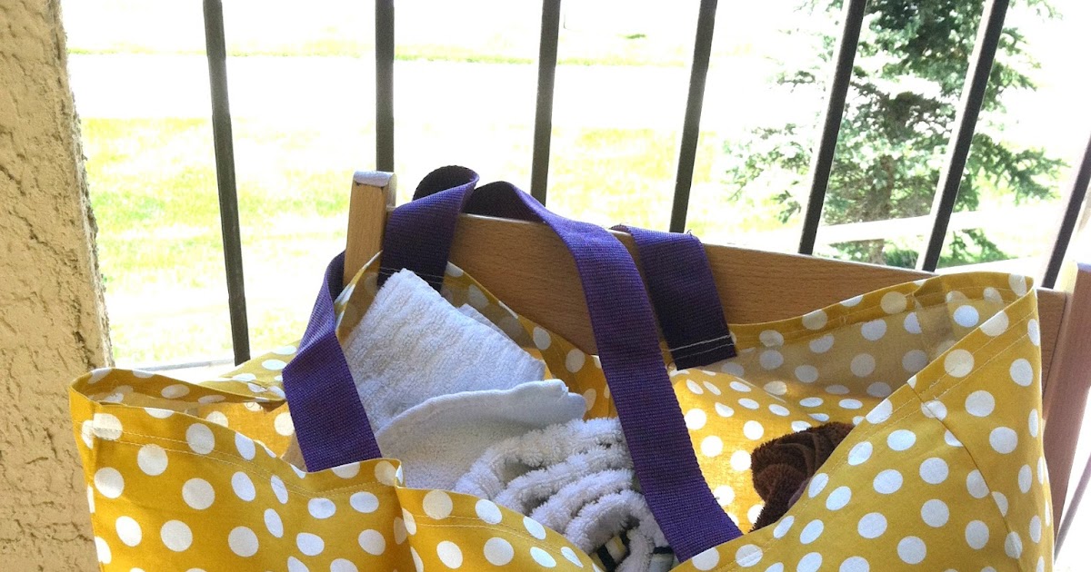 Little Miss Kim's Class Large Beach Bag/ Tote Tutorial