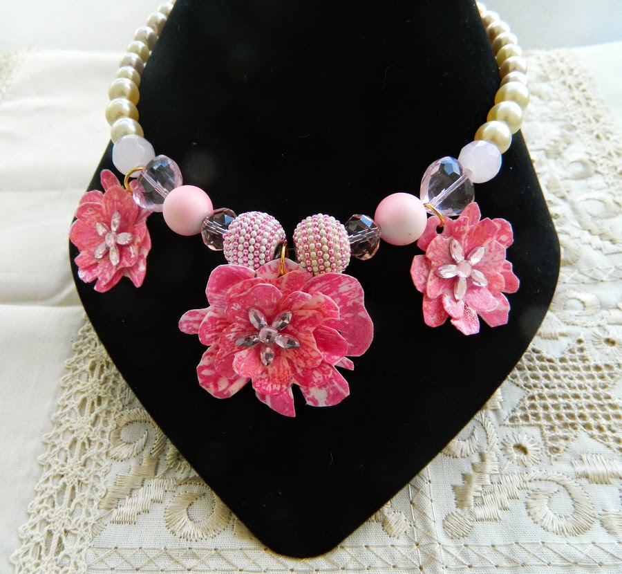 Resin Crafts Hand Stamped Resin Covered Necklace