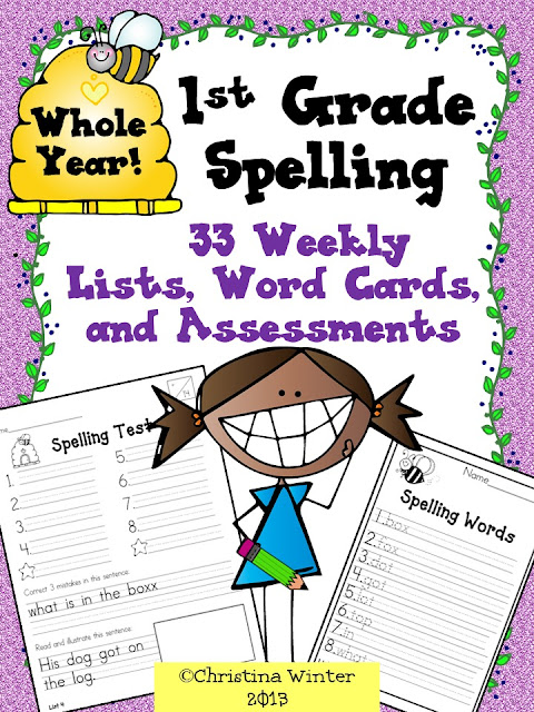 Mrs. Winter's Bliss: Spelling Activities a Freebie