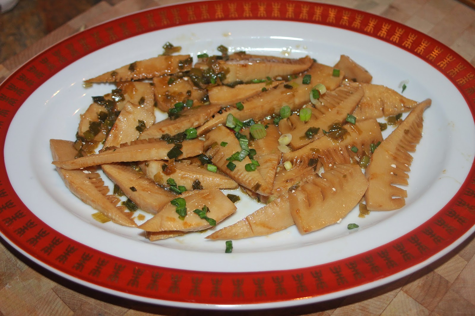 The Grub Files Cooking with Camissonia Soy Braised Bamboo Shoots
